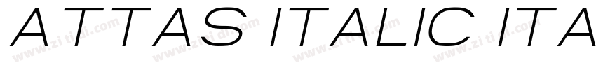 Attas Italic Italic字体转换